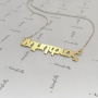 14k Yellow Gold Greek Name Necklace - "Dimitrios" - 2