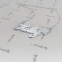 Customized Necklace with Butterfly in 10k White Gold - "Holly" - 2