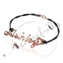 Personalized Name Bracelet Carrie-Style in 14k Rose Gold - "Ashley" - 2
