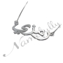 Sterling Silver Arabic Name Necklace - "Ramzi" - 2