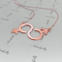 Rose Gold Plated Man & Woman Symbol Necklace - 2