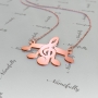 Rose Gold Plated Musical Notes Necklace - 2