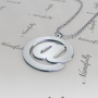 10k White Gold @ Sign Necklace - 2