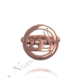 10k Rose Gold Arabic Initial Ring - "Kaf" - 1