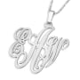 Classic Monogram Necklace, Sterling Silver - 2