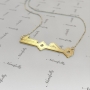 14k Yellow Gold "Muhammad" Arabic Necklace - 2