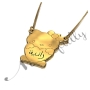 18k Yellow Gold Plated Arabic Name Necklace - "Ranya" - 2