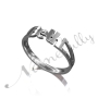 Sterling Silver Tapered Name Ring - "Beth" - 1