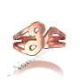 Rose Gold Plated Initial Ring - "It Starts with Y" - 2
