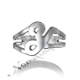 14k White Gold Initial Ring - "It Starts with Y" - 2