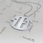 Monogram Necklace with 4 Letters in Sterling Silver - "SOEG" - 2