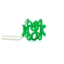 Acrylic Monogram Necklace with Swirls MJK Design - 2