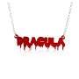 Dripping Dracula Necklace in Acrylic - 3