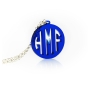 Acrylic Circle Monogram Necklace with Cut-Out Design - 2