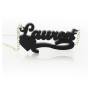 Custom Acrylic Name Necklace with Heart - "Lauren" - 2