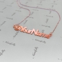 @YourName Twitter Name Necklace in Rose Gold Plated Silver - 2