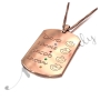 Mom Necklace with Kids' Name and Birthstones in Rose Gold Plated - 2