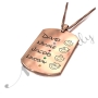 Mom Necklace with childrens' Names and Birthstones in Rose Gold Plated - 2