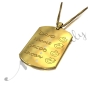 Mom Pendant with Kids' Names and Diamonds in 10k Yellow Gold - 2