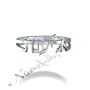 Personalized Hebrew Name Ring in Block Print - "Eliana" in Sterling Silver - 2