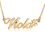 Star Name Necklace, Allegro, 24k Gold Plated - 1