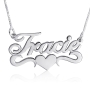 Sterling Silver Name Necklace, Allegro in Love - 1