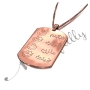 Mom Necklace with kids' names in Arabic in 10k Rose Gold - 2
