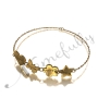 Hebrew Bracelet with Blessing for Love, Happiness, Success and Health in 18k Yellow Gold Plated - 2