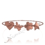 Hebrew Bracelet with Blessing for Love, Happiness, Success and Health in Rose Gold Plated - 1