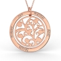 Family Tree Necklace in 14K Rose Gold  - 1