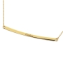 Curved Bar Necklace in 10K Yellow Gold - 2