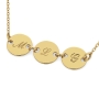 Multiple Initial Necklace in 14K Yellow Gold - 2