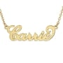 Small Carrie Name Necklace in 14k Yellow Gold - 1