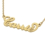 Small Carrie Name Necklace in 14k Yellow Gold - 2