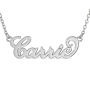 Small Carrie Name Necklace in 14k White Gold - 1