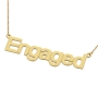 Engaged Necklace in 14k Yellow Gold - 2