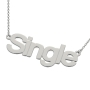 Single Necklace in 14k White Gold - 2