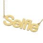 Selfie Necklace in 14k Yellow Gold - 2