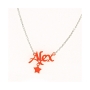 Acrylic Name Necklace with Star Charm - 1
