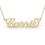 18k Yellow Gold-Plated Carrie Name Necklace - 3