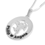 Silver Couples Name Necklace, Cupid - 1