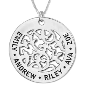 Mother's Name Pendant, Sterling Silver