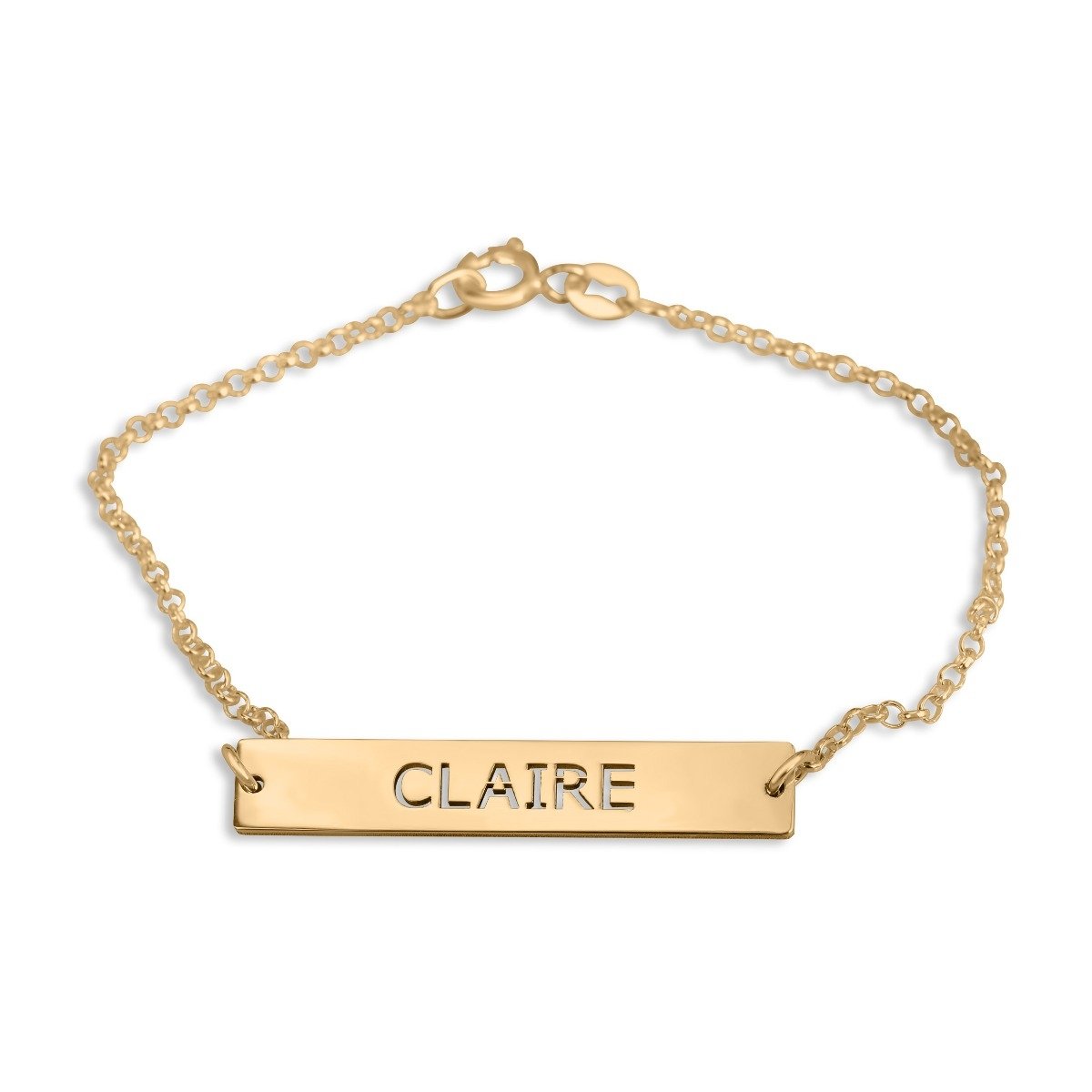 Personalized Double-Sided Bar Bracelet - Made with a Vintage Fork Tine –  Via Francesca