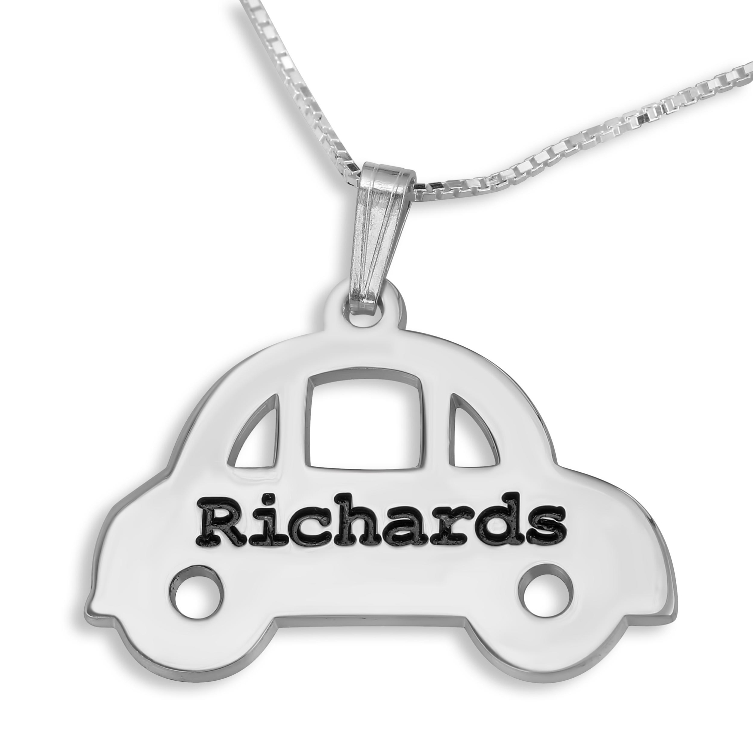 Car Name Necklace, Sterling Silver - 1