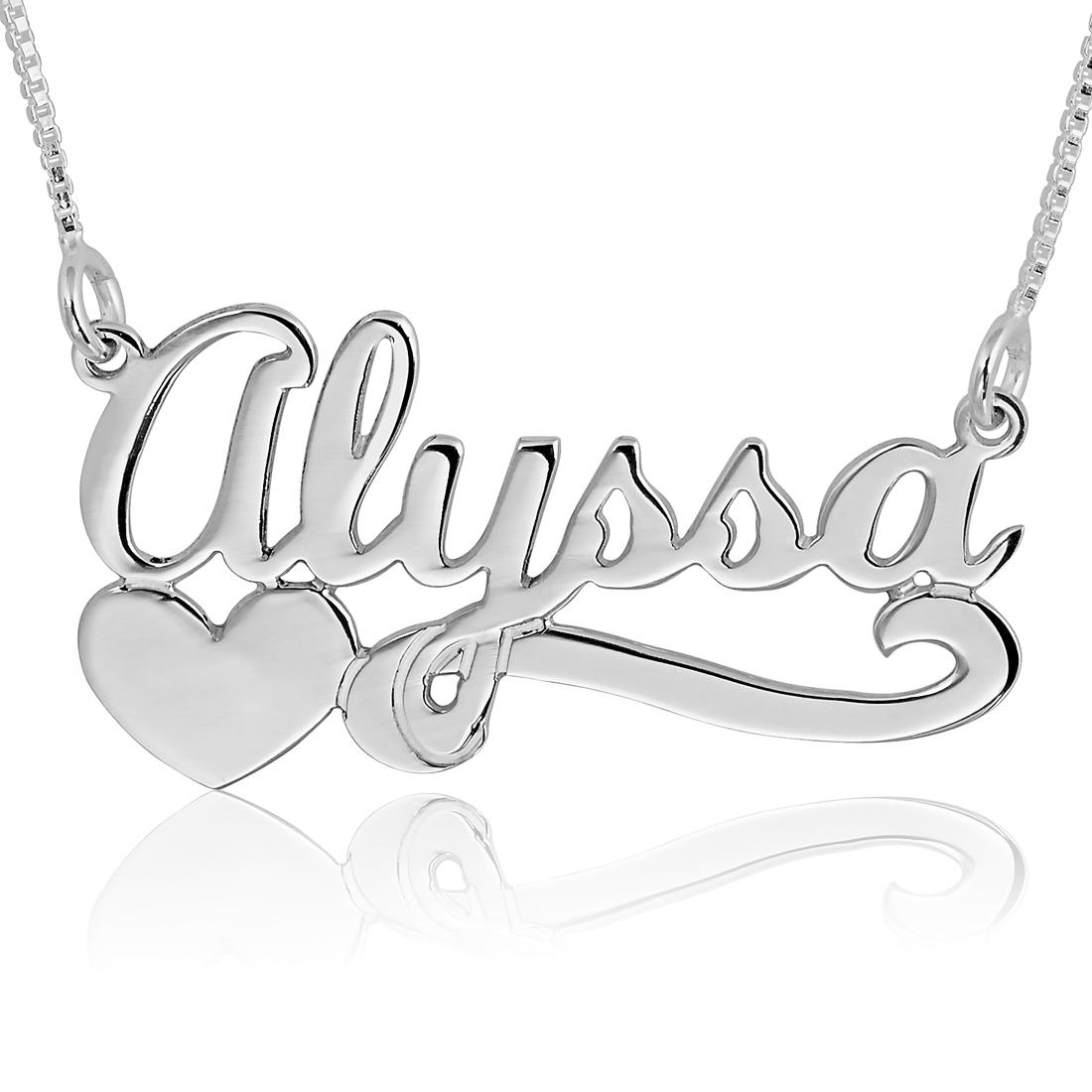 Love Script Necklace - Sterling Silver – Marie's Jewelry Store