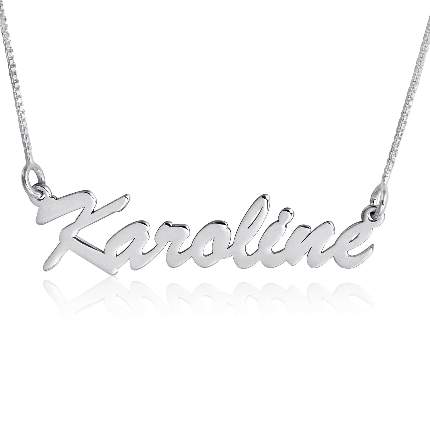 Karoline Brush Script, Sterling Silver - 1