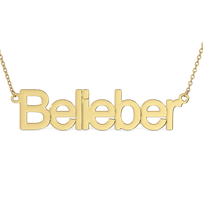 Belieber Necklace in 14k Yellow Gold - 1