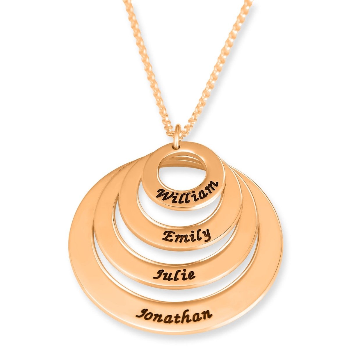 Personalized Birthstone Family Tree Necklace in 10K Gold | Forever My